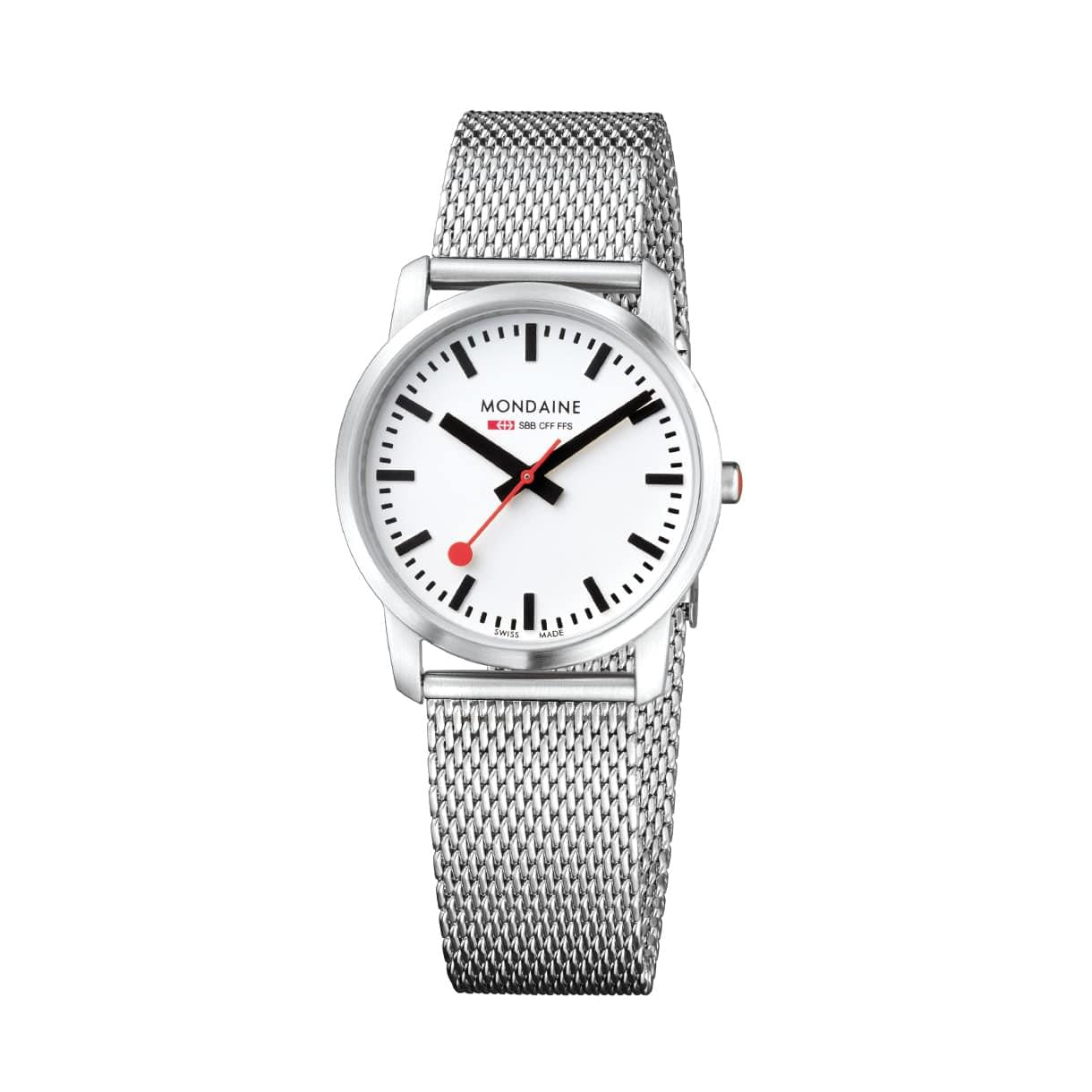 Mondaine A400.30351.16SBM Simply Elegant Mesh Stainless Steel Watch