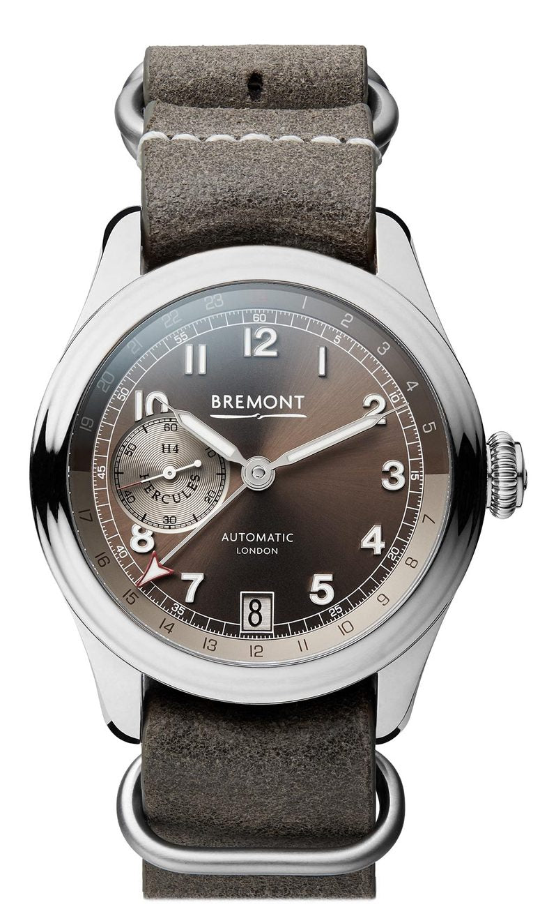 Bremont H-4 HERCULES PLATINUM Limited Edition Leather Strap Watch