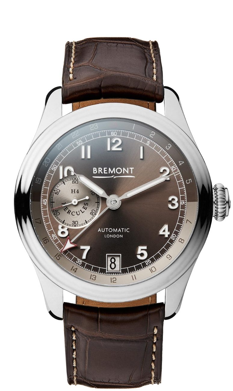 Bremont H-4 HERCULES PLATINUM Limited Edition Leather Strap Watch