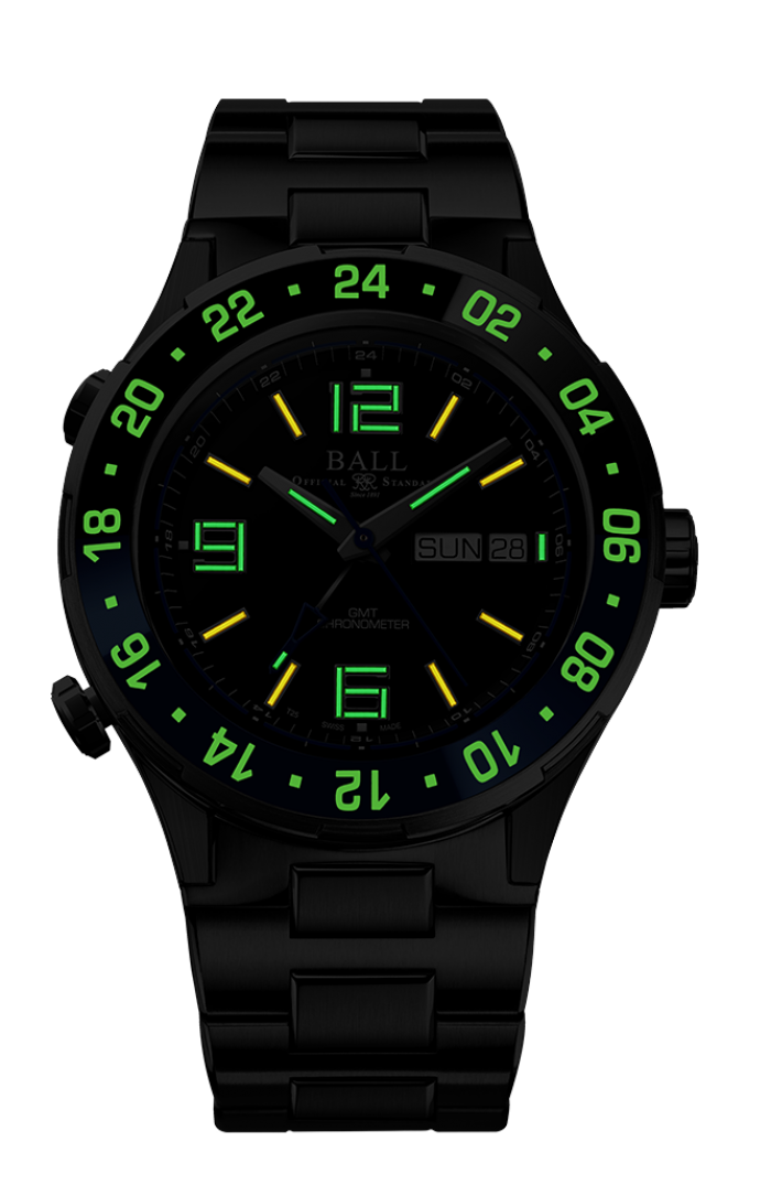 BALL DG3030B-S1CJ-BE Roadmaster Marine GMT LIMITED EDITION 40mm Titanium Watch