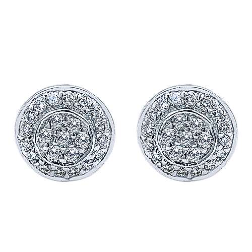 Gabriel & Co. 14K White Gold Fashion 0.16ct Diamond Earrings EG10692W45JJ
