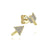 Gabriel & Co. 14k Yellow Gold Two Piece Arrow 0.09ct Diamond Stud Earrings EG13080Y45JJ