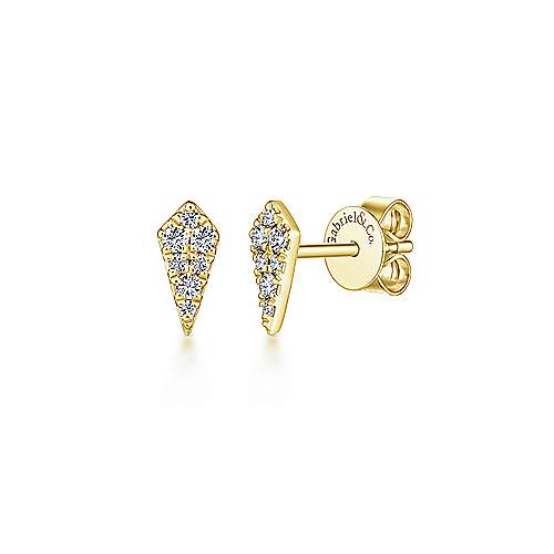 Gabriel & Co. 14K Yellow Gold Fashion 0.15ct Diamond Earrings EG13339Y45JJ