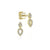 Gabriel & Co. 14K Yellow Gold Fashion 0.15ct Diamond Earrings EG13352Y45JJ