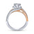 Gabriel & Co 14K White-Rose Gold Round Diamond Halo Engagement Ring ER10308T44JJ