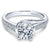 Gabriel & Co 14K White Gold Round Bypass Diamond Engagement Ring ER10313W44JJ