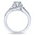 Gabriel & Co 14K White Gold Round Bypass Diamond Engagement Ring ER10450W44JJ