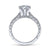 Gabriel & Co 14K White Gold Round Diamond Engagement Ring  ER11827R4W44JJ