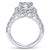 Gabriel & Co 14K White Gold Cushion Halo Round Diamond Engagement Ring  ER11986R8W44JJ