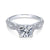 Gabriel & Co 14K White Gold Round Diamond Twisted Engagement Ring ER12003R4W44JJ