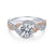 Gabriel & Co 14K White-Rose Gold Round Diamond Twisted Engagement Ring ER12005R4T44JJ