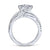 Gabriel & Co 14K White Gold Round Diamond Engagement Ring ER12335R4W44JJ