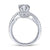 Gabriel & Co 14K White Gold Round Diamond Engagement Ring ER12586R4W44JJ