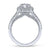 Gabriel & Co 14K White Gold Round Diamond Halo Engagement Ring ER12611R4W44JJ