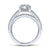 Gabriel & Co 14K White Gold Round Diamond Engagement Ring  ER13662R6W44JJ