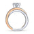 Gabriel & Co 14K White Rose Gold Round Diamond Engagement Ring  ER13846R4T44JJ