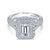 Gabriel & Co 14K White Gold Emerald Cut Diamond Engagement Ring  ER13865E4W44JJ
