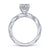 Gabriel & Co 14K White Gold Round Diamond Twisted Engagement Ring ER13878R4W44JJ