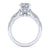 Gabriel & Co 14K White Gold Round Diamond Twisted Engagement Ring ER14419R6W44JJ