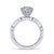Gabriel & Co 14K White Gold Round Diamond Engagement Ring  ER14432R4W44JJ