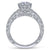 Gabriel & Co Vintage 14K White Gold Round Diamond Engagement Ring  ER14436R4W44JJ