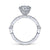 Gabriel & Co Vintage 14K White Gold Round Diamond Engagement Ring  ER14438R4W44JJ