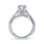 Gabriel & Co 14K White Gold Round Diamond Engagement Ring ER14448R4W44JJ