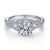 Gabriel & Co 14K White Gold Round Diamond Engagement Ring ER14458R4W44JJ