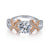 Gabriel & Co 14K White-Rose Gold Round Diamond Twisted Engagement Ring ER14464R4T44JJ