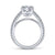 Gabriel & Co 18K White Gold Round Diamond Engagement Ring  ER14521R6W83JJ