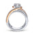 Gabriel & Co 14K White Rose Gold Round Diamond Engagement Ring  ER14630R4T44JJ