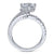 Gabriel & Co 14K White Gold Round Asymmetrical Split Shank Diamond Engagement Ring ER14648R6W44JJ