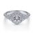 Gabriel & Co Vintage 14K White Gold Round Diamond Halo Engagement Ring ER14676R2W44JJ