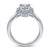 Gabriel & Co 14K White Gold Oval Diamond Halo Engagement Ring ER14722O4W44JJ