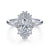 Gabriel & Co 14K White Gold Oval Diamond Halo Engagement Ring ER14724O4W44JJ