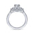 Gabriel & Co 14K White Gold Round Diamond Halo Engagement Ring ER14779R3W44JJ