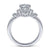 Gabriel & Co 14K White Gold Round Diamond Halo Engagement Ring ER14781R3W44JJ