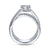 Gabriel & Co 14K White Gold Round Criss Cross Shank Diamond Engagement Ring ER14963R4W44JJ