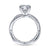 Gabriel & Co 18K White Gold Round Diamond Twisted Engagement Ring ER14990R6W83JJ