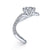 Gabriel & Co 14K White Gold Free Form Round Diamond Engagement Ring ER15012R6W44JJ