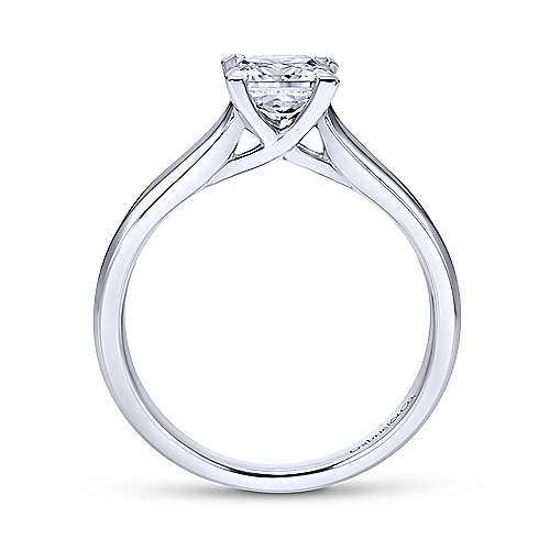 Gabriel & Co 14K White Gold Princess Cut Diamond Engagement Ring  ER6575W4JJJ