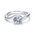 Gabriel & Co 14K White Gold Round Bypass Diamond Engagement Ring ER6678W4JJJ