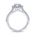 Gabriel & Co 14K White Gold Cushion Halo Round Diamond Engagement Ring  ER6872W44JJ