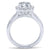 Gabriel & Co 14K White Gold Round Diamond Halo Engagement Ring ER6941W44JJ