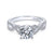 Gabriel & Co 14K White Gold Round Diamond Twisted Engagement Ring ER7805W44JJ