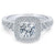 Gabriel & Co 14K White Gold Round Diamond Halo Engagement Ring ER8668W44JJ