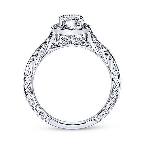 Gabriel & Co 14K White Gold Marquise Diamond Halo Engagement Ring ER8812W44JJ