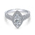 Gabriel & Co 14K White Gold Marquise Diamond Halo Engagement Ring ER8812W44JJ