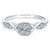 Gabriel & Co 14K White Gold Round Diamond Halo Engagement Ring ER912151R0W44JJ.CSD4