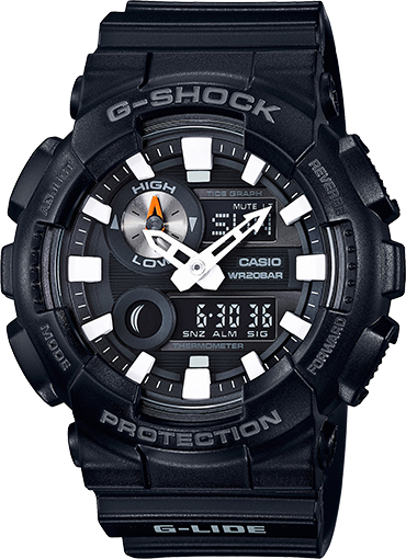 Casio Gshock GAX100B-1A G-Lide Black Resin Watch
